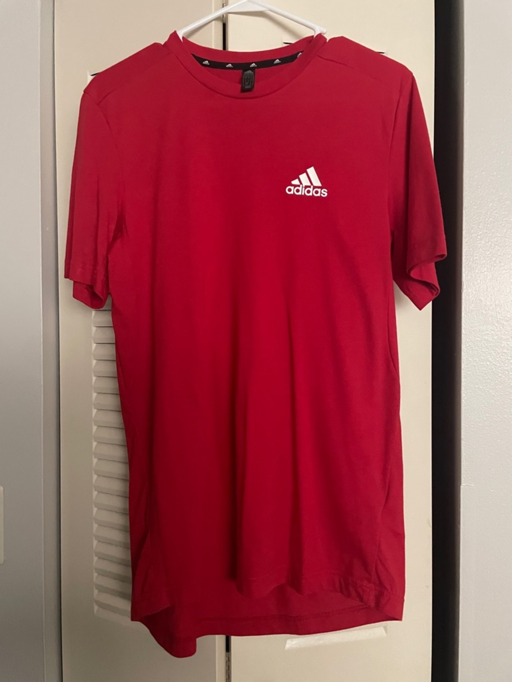 adidas Men’s Red Crew Neck Athletic Tee